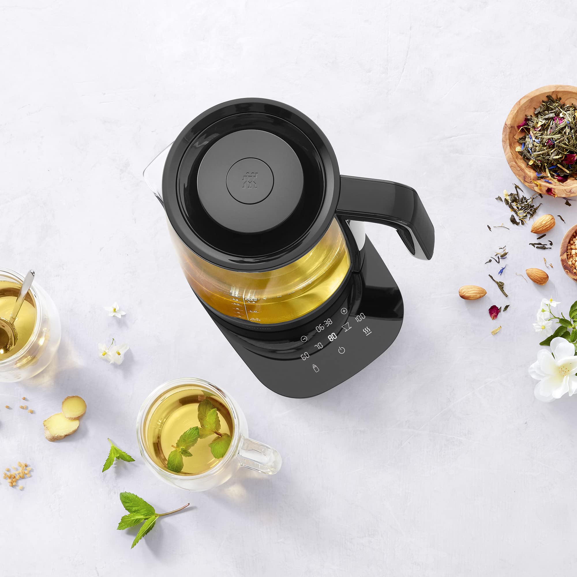 Amazon | ZWILLING Enfinigy ガラスケトル 1.7L ティーケトル 6つの